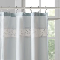 Madison Park Belle Embroidered Shower Curtain
