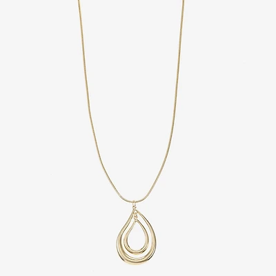 Liz Claiborne Orbital Womens 17 Inch Pendant Necklace