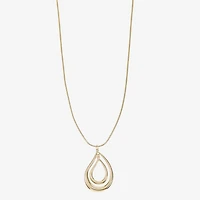 Liz Claiborne Orbital Womens 17 Inch Pendant Necklace