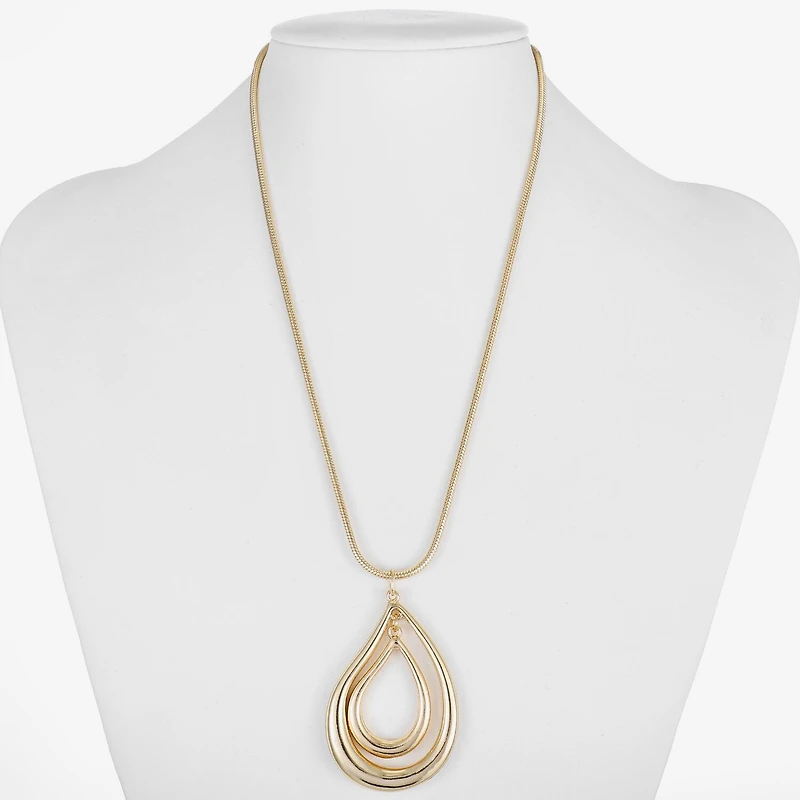 Liz Claiborne Orbital Womens 17 Inch Pendant Necklace