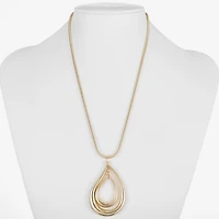 Liz Claiborne Orbital Womens 17 Inch Pendant Necklace