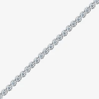 (I1/H-I) Womens 3 CT. T.W. Lab Grown White Diamond 10K Gold 7.25 Inch Tennis Bracelet