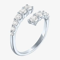 Diamond Addiction (G-H / Si2-I1) Womens 1 CT. T.W. Lab Grown White 10K Gold Bypass  Cocktail Ring