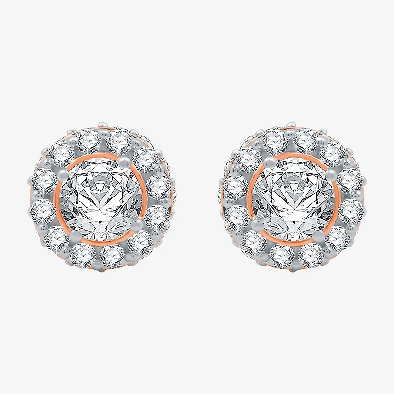 Ever Star (H-I / Si2-I1) 3 CT. T.W. Lab Grown White Diamond 14K Gold 10.8mm Round Stud Earrings