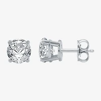 7/8 CT. T.W. Natural White Diamond 10K Gold Round Stud Earrings