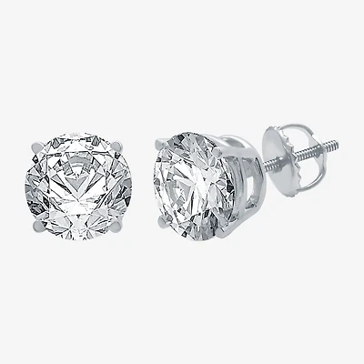 Ever Star (G / Vs1-Vs2) CT. T.W. Lab Grown White Diamond 14K Gold Round Stud Earrings