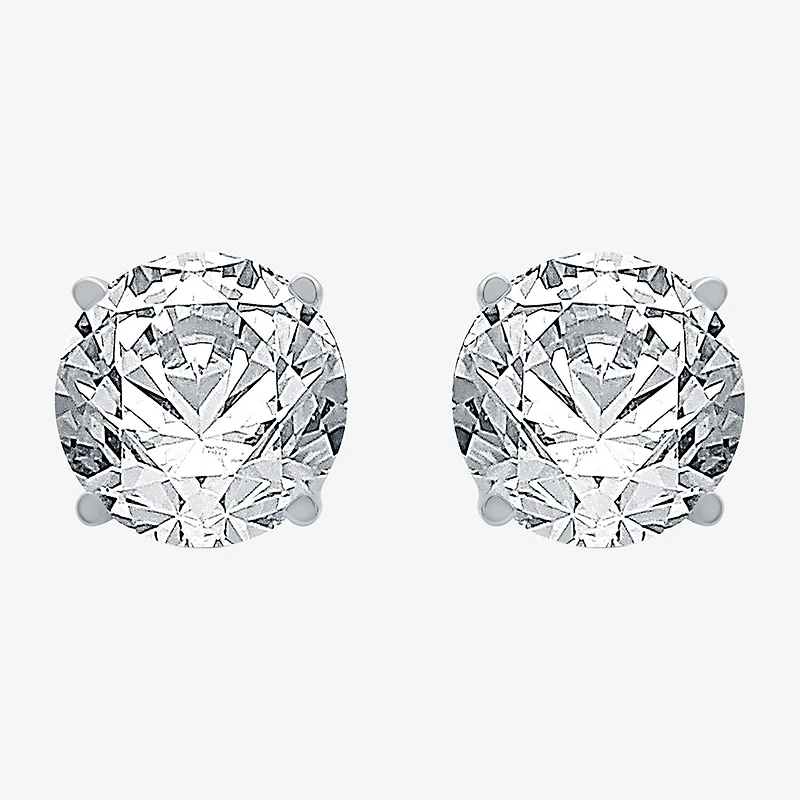 Ever Star (G / Vs1-Vs2) CT. T.W. Lab Grown White Diamond 14K Gold Round Stud Earrings