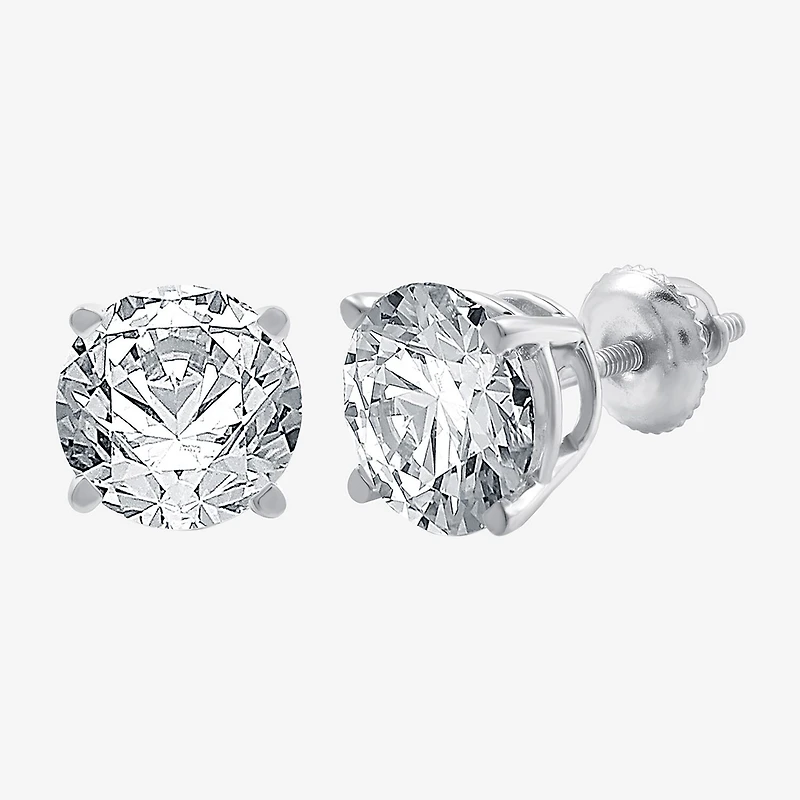 Ever Star (G / Vs1-Vs2) 5 CT. T.W. Lab Grown White Diamond 14K Gold Round Stud Earrings