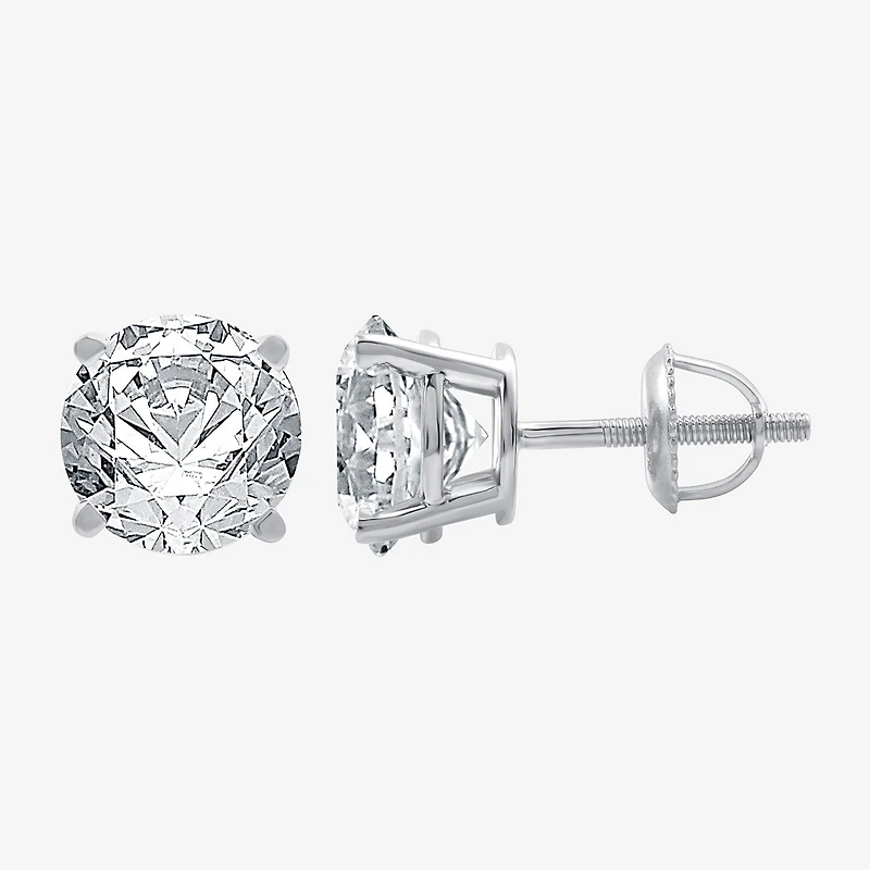 Ever Star (G / Vs1-Vs2) 5 CT. T.W. Lab Grown White Diamond 14K Gold Round Stud Earrings