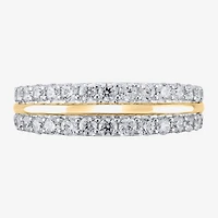 (G / Si2) Womens 1 CT. T.W. Lab Grown White Diamond 10K Gold Anniversary Wedding Band
