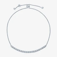 (I1-I2/ G-H) Womens 1/10 CT. T.W. Lab Grown White Diamond Sterling Silver Bolo Bracelet