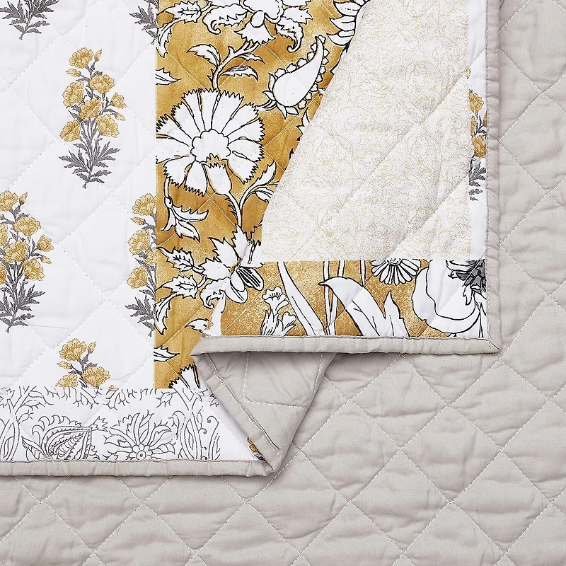 Modern Heirloom Saffron 3-pc. Quilt Set