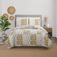 Modern Heirloom Saffron 3-pc. Quilt Set