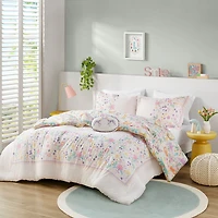 Intelligent Design Thea Cotton Midweight Reversible Comforter Set