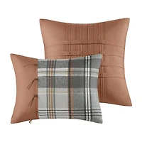 Intelligent Design Liam Plaid Midweight Comforter Set