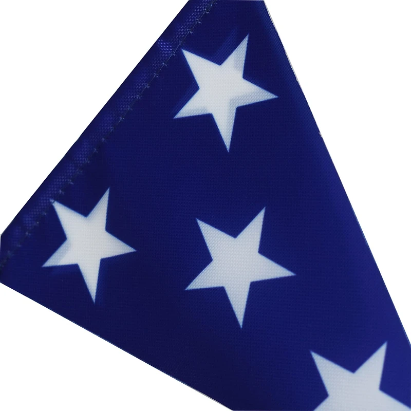 National Tree Co. 6ft Patriotic Flag Blue Gnome Indoor Outdoor Garland
