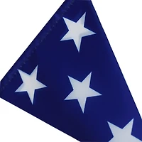 National Tree Co. 6ft Patriotic Flag Blue Gnome Indoor Outdoor Garland