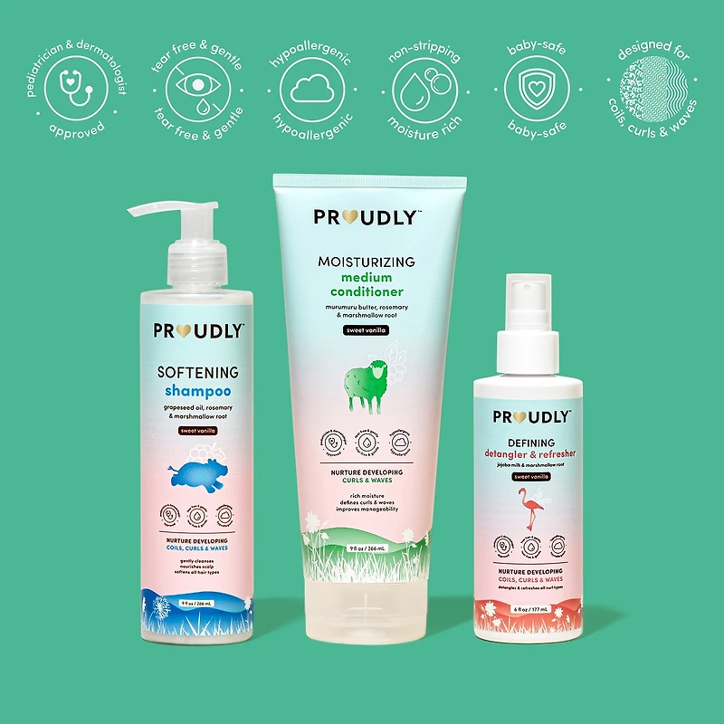 Proudly™ 3-pc. Curls & Waves Haircare Set