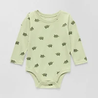 Okie Dokie Baby Boys Round Neck Long Sleeve Bodysuit