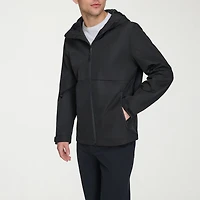 Dockers Mens Hooded Water Resistant Midweight Raincoat