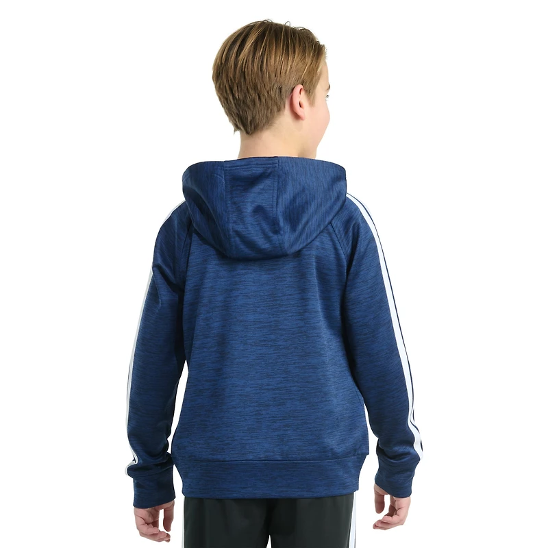 adidas Big Kid Boys Long Sleeve Fleece Zipper Active Hoodie