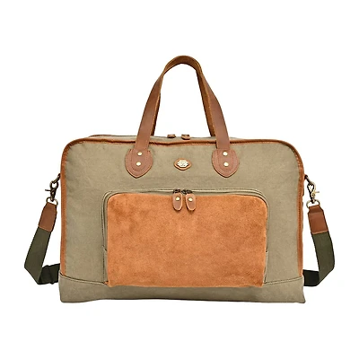 TSD Brand Valley Oak Convertible Weekender Duffel Bag