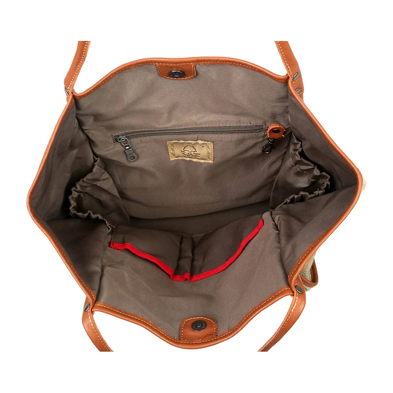 TSD Brand Pine Hill Tote Bag