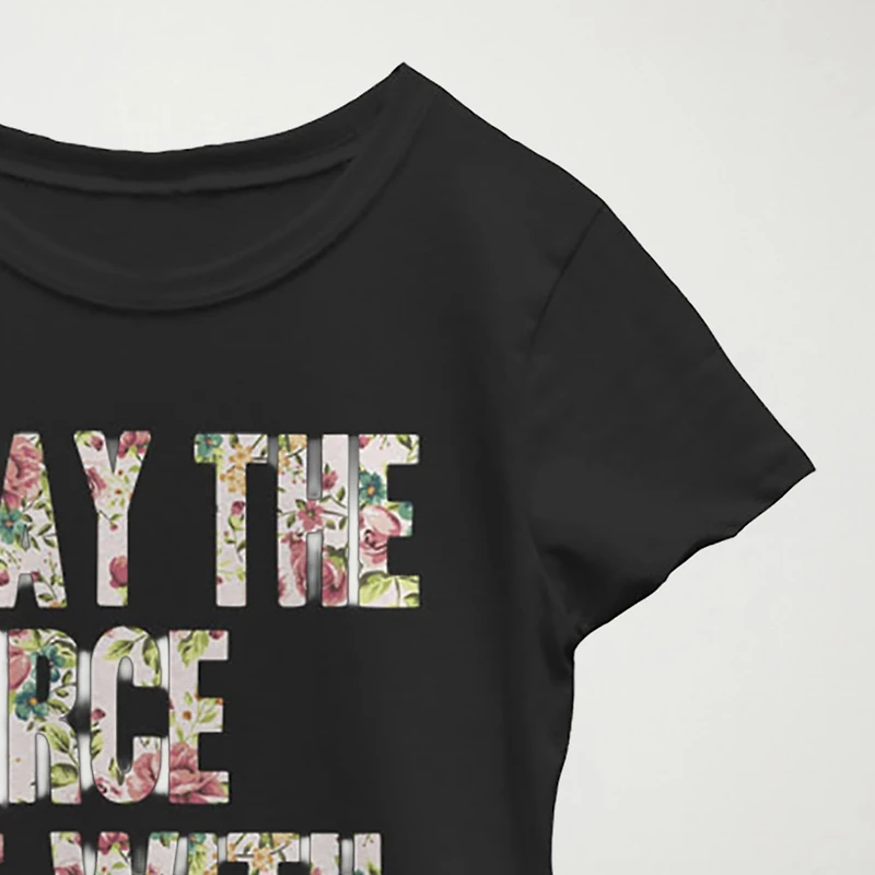 Little & Big Kid Girls Crew Neck Short Sleeve Regular Fit Star Wars Graphic T-Shirt