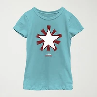 Little & Big Kid Girls Crew Neck Short Sleeve Slim Fit Doctor Strange Marvel Graphic T-Shirt