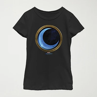 Moon Knight Little & Big Kid Girls Crew Neck Short Sleeve Slim Fit Marvel Graphic T-Shirt