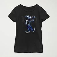 Moon Knight Little & Big Kid Girls Crew Neck Short Sleeve Slim Fit Marvel Graphic T-Shirt