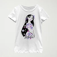 Disney Encanto Little & Big Kid Girls Crew Neck Short Sleeve Slim Fit Graphic T-Shirt