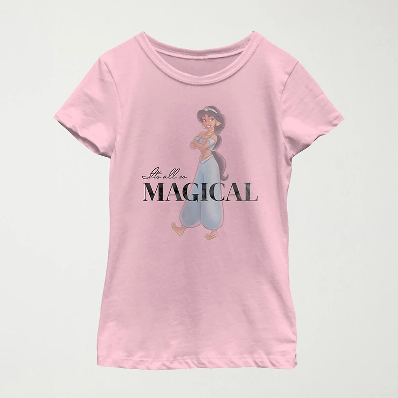 Boba Fett Little & Big Kid Girls Crew Neck Short Sleeve Slim Fit Star Wars Graphic T-Shirt