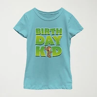 Little & Big Kid Girls Crew Neck Short Sleeve Regular Fit Guardians of the Galaxy Graphic T-Shirt
