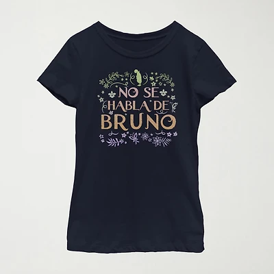 Disney Little & Big Kid Girls Crew Neck Short Sleeve Regular Fit Encanto Graphic T-Shirt
