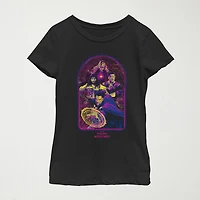 Little & Big Kid Girls Crew Neck Short Sleeve Regular Fit Doctor Strange Graphic T-Shirt