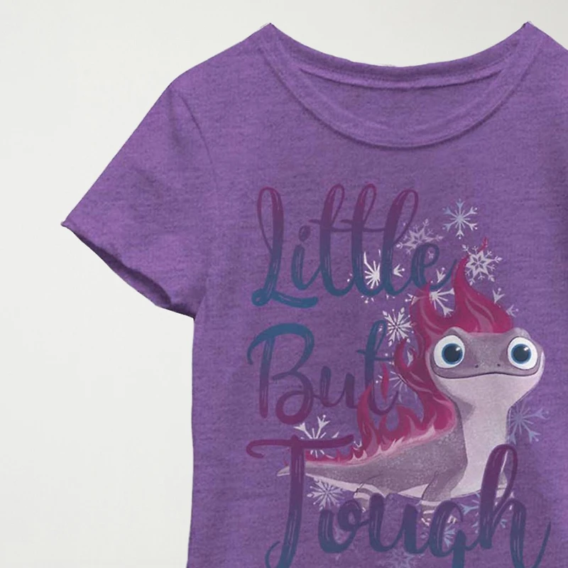 Bruni Little & Big Kid Girls Crew Neck Short Sleeve Slim Fit Frozen Graphic T-Shirt