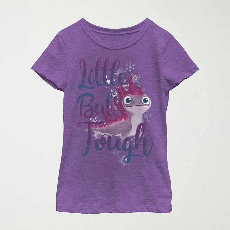Bruni Little & Big Kid Girls Crew Neck Short Sleeve Slim Fit Frozen Graphic T-Shirt