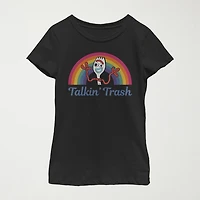 Talkin Trash Little & Big Kid Girls Crew Neck Short Sleeve Slim Fit Toy Story Graphic T-Shirt