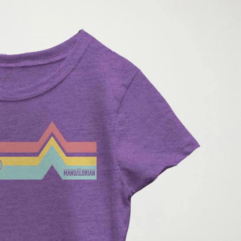 Rainbow Child Little & Big Kid Girls Crew Neck Short Sleeve Slim Fit Star Wars Graphic T-Shirt
