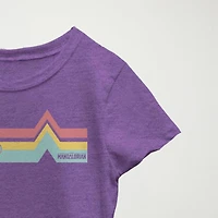 Rainbow Child Little & Big Kid Girls Crew Neck Short Sleeve Slim Fit Star Wars Graphic T-Shirt
