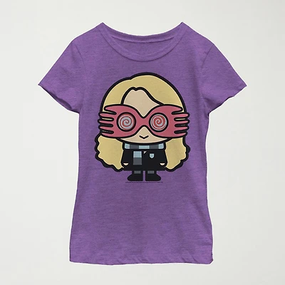 Little & Big Kid Girls Crew Neck Short Sleeve Slim Fit Harry Potter Graphic T-Shirt