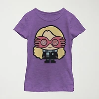 Little & Big Kid Girls Crew Neck Short Sleeve Slim Fit Harry Potter Graphic T-Shirt