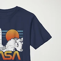 Little & Big Kid Boys Crew Neck Short Sleeve Regular Fit NASA Graphic T-Shirt