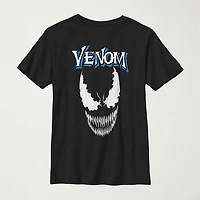 Little & Big Boys Marvel Venom Crew Neck Short Sleeve Graphic T-Shirt