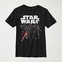 Little & Big Kid Boys Crew Neck Short Sleeve Regular Fit Star Wars Graphic T-Shirt