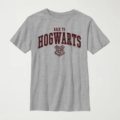Little & Big Kid Boys Crew Neck Short Sleeve Slim Fit Harry Potter Graphic T-Shirt