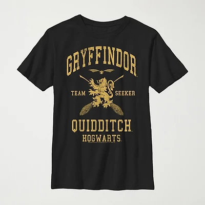 Little & Big Kid Boys Crew Neck Short Sleeve Slim Fit Harry Potter Graphic T-Shirt