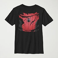 Little & Big Kid Boys Crew Neck Short Sleeve Slim Fit Spiderman Graphic T-Shirt