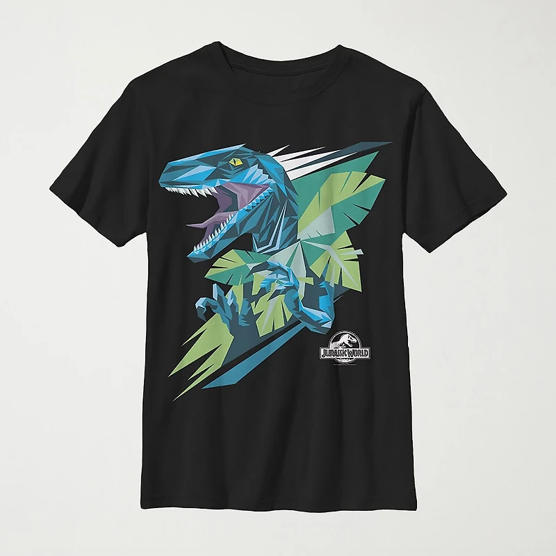 Little & Big Kid Boys Crew Neck Short Sleeve Regular Fit Jurassic World Graphic T-Shirt
